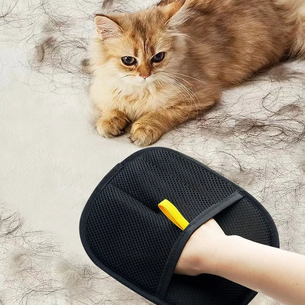 Kit Luvas Mágicas + Escova Adesiva Profissional – Remoção de Pelos de Pets Rápida e Eficiente