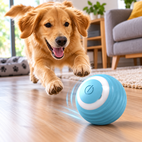 Rechargeable Interactive Auto-Rolling Cat Ball Toy