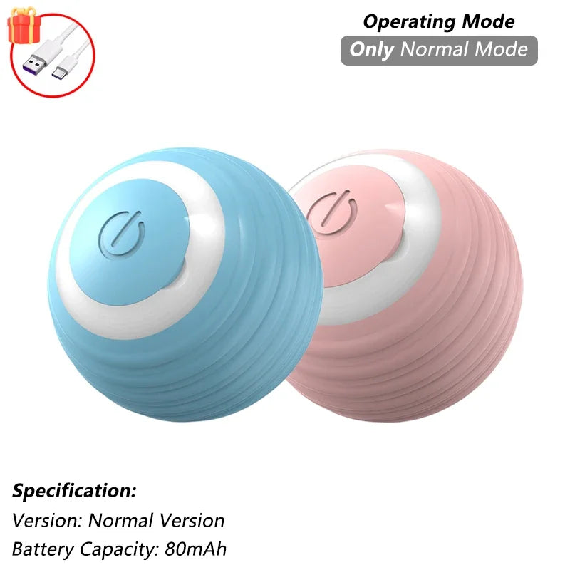 Rechargeable Interactive Auto-Rolling Cat Ball Toy