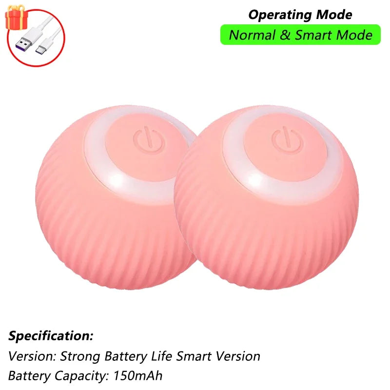 Rechargeable Interactive Auto-Rolling Cat Ball Toy