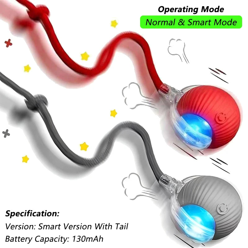 Rechargeable Interactive Auto-Rolling Cat Ball Toy