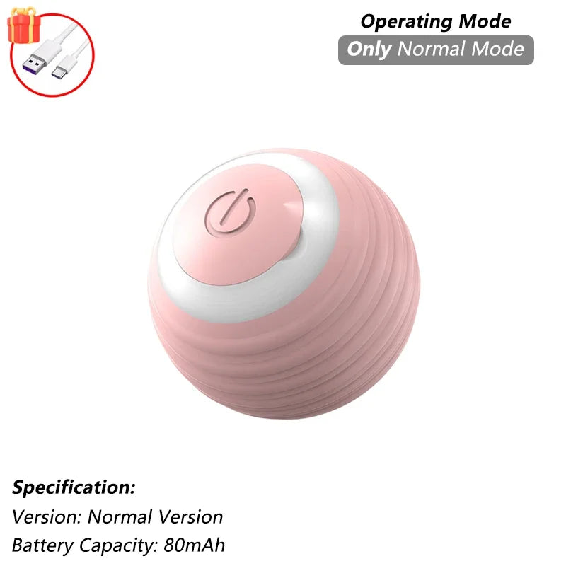 Rechargeable Interactive Auto-Rolling Cat Ball Toy
