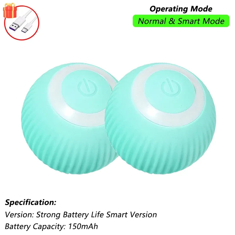 Rechargeable Interactive Auto-Rolling Cat Ball Toy