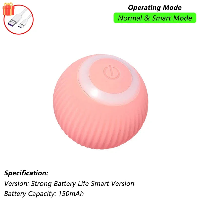 Rechargeable Interactive Auto-Rolling Cat Ball Toy
