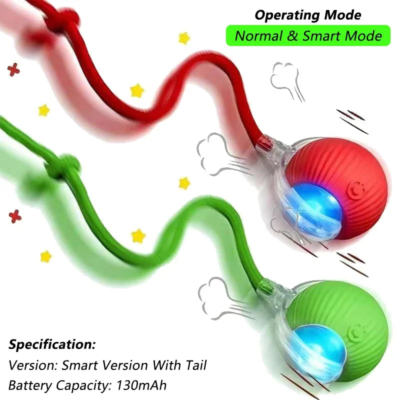 Rechargeable Interactive Auto-Rolling Cat Ball Toy