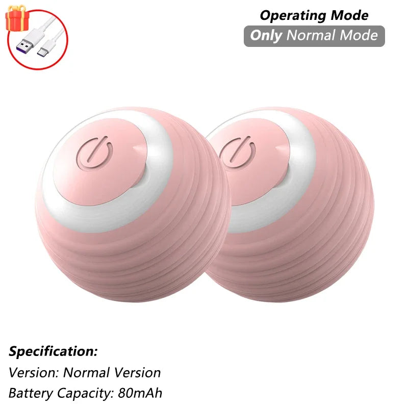 Rechargeable Interactive Auto-Rolling Cat Ball Toy