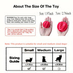 Rubber Treat-Dispensing Chew Ball for Dogs