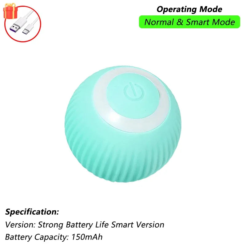 Rechargeable Interactive Auto-Rolling Cat Ball Toy